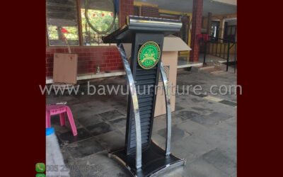 Podium Pidato Lembaga Pendidikan Ma’arif Minimalis Stainless