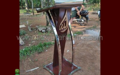 Podium Mushola Ash Shofa Model Minimalis Stainless