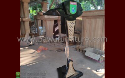 Podium Pidato Kabupaten Tanah Bumbu Model Minimalis Hidrolik
