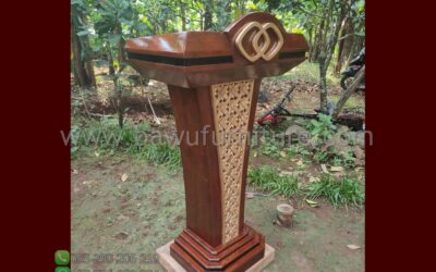 Jual Podium Pidato Kayu Jati Model Minimalis Jepara