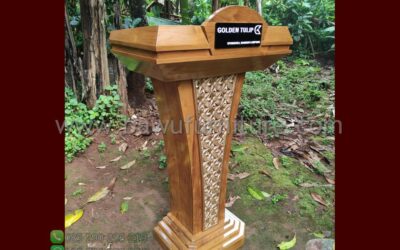Podium Golden Tulip Springhill Lampung Minimalis Dari Kayu Jati
