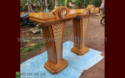 Harga Podium Pidato Kayu Jati Model Minimalis Jepara