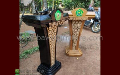 Podium Pidato Jati Murah Model Minimalis Jepara