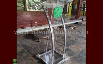 Podium Pidato Universitas Aisyiyah Surakarta Akrilik & Stainless